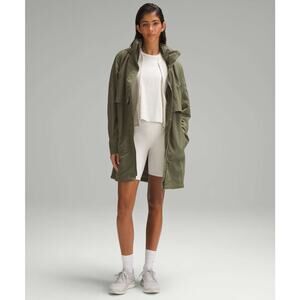 Lululemon Always Effortless Long Jacket in Medium Olive